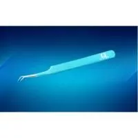 Пинцет Luxury (Люксори) бирюзовый изогнутый тип Г Пинцет Luxury (Люксори) бирюзовый изогнутый тип Г