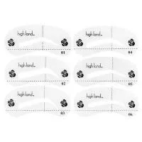 Трафареты для бровей H005-4, 6 форм