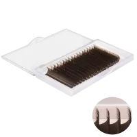 Ресницы Горький шоколад, микс Snake (Снейк) 18 линий